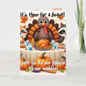 Gobble til we Wobble Einladung (Vorderseite)