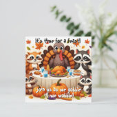 Gobble til we Wobble Einladung (Stehend Vorderseite)