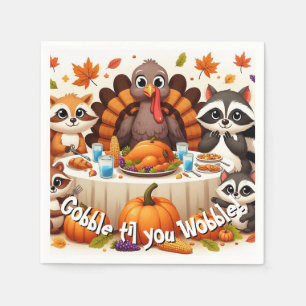Gobble til we Wobble Serviette