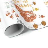 Gobble til ya wobble pattern1 geschenkpapier (Rolleneckpunkt)