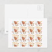 Gobble til ya wobble pattern1 postkarte (Vorne/Hinten)