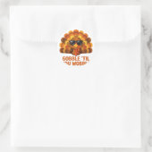 Gobble Til You Wobble Aufkleber (Tasche)
