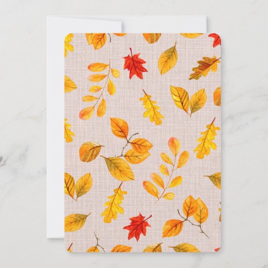 Gobble Til You Wobble Erntedank Einladung (Rückseite)