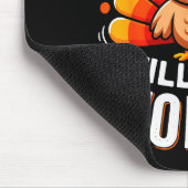 Gobble Til You Wobble Funny Turkey Thanksgiving Da Mousepad (Ecke)