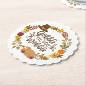 Gobble Til You Wobble Happy Thanksgiving Untersetzer (angewinkelt)