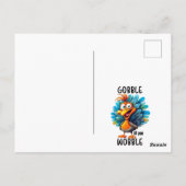 Gobble Til You Wobble Postkarte (Rückseite)