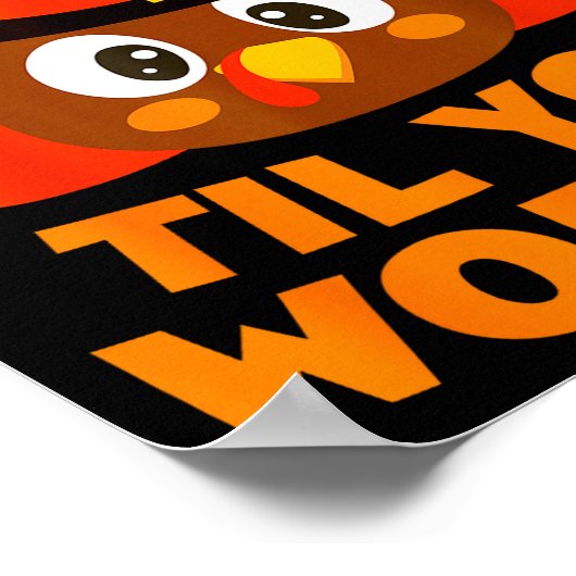 Gobble Til You Wobble Shirt Men Women Kids Thanksg Poster (Ecke)