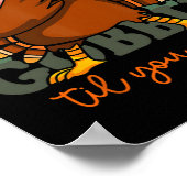 Gobble Til You Wobobble Türkei Outfit Kleinkind Da Poster (Ecke)