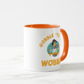 Gobble Til You Wobobobobobbeln Türkei Erntedank Tasse (VorderseiteRechts)