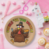 Gobble Till You Wobble Erntedankfest Pappteller (Party)