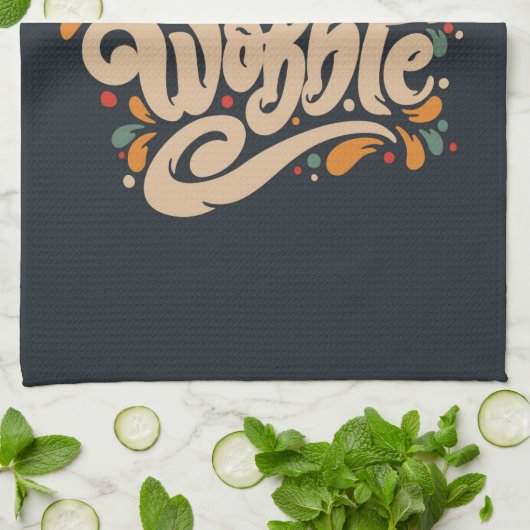 Gobble Till You Wobble Geschirrtuch (Gefaltet)