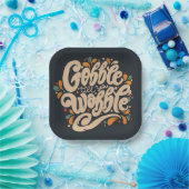 Gobble Till You Wobble Pappteller (Party)