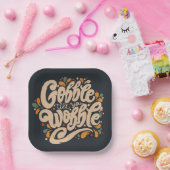 Gobble Till You Wobble Pappteller (Party)