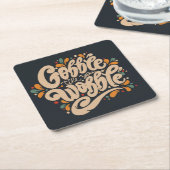 Gobble Till You Wobble Rechteckiger Pappuntersetzer (angewinkelt)