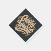 Gobble Till You Wobble Serviette (Ecke)