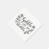 Gobble Till You Wobble Serviette (Ecke)