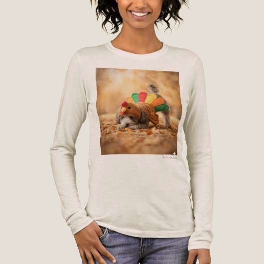 Gobble Till You Wobble - Thanksgiving Dog Mom Tee (Vorderseite)