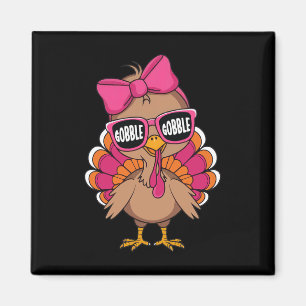 Gobble Truthahn Tag Frohes Erntedankfest Kleinkind Magnet