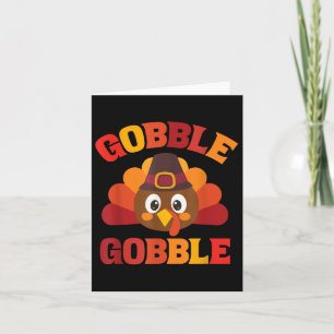 Gobble Türkei Glückwunsch Erntedanktag Herbst B Karte