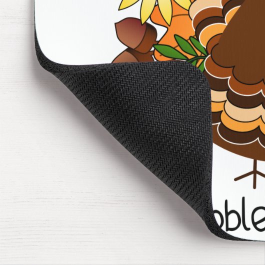 Gobble Türkei Mousepad (Ecke)