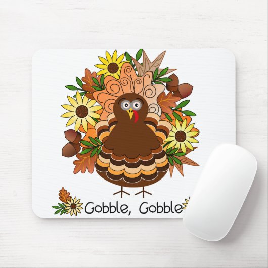 Gobble Türkei Mousepad (Mit Mouse)