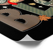 Gobble Turkey Camo Hat Thanksgiving Boys Youth Kid Poster (Ecke)