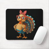 Gobble Turkey Day Happy Thanksgiving For Toddlers Mousepad (Mit Mouse)
