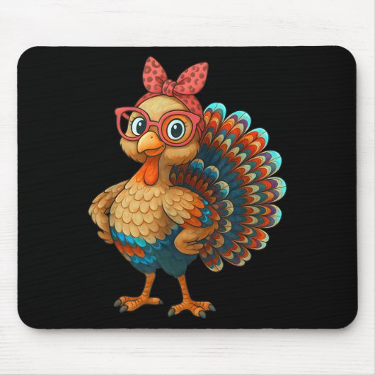 Gobble Turkey Day Happy Thanksgiving For Toddlers Mousepad (Vorne)
