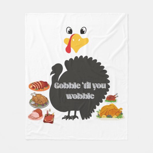 Gobble & Wobble  Fleecedecke (Vorderseite)