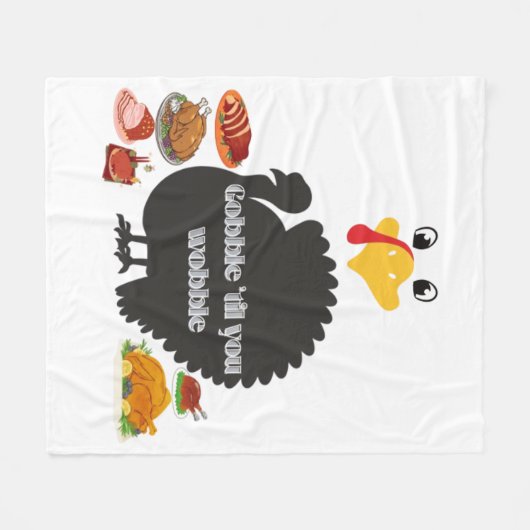 Gobble & Wobble  Fleecedecke (Vorderseite (Horizontal))
