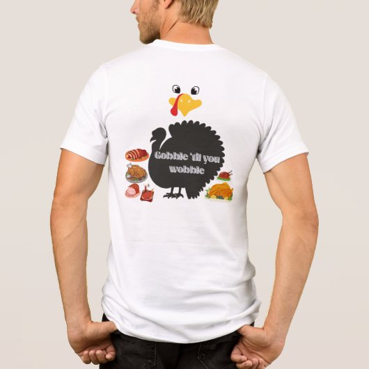 Gobble & Wobble Tri-Blend Shirt (Rückseite)