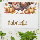 Gobble y'all western Thanksgiving Geschirrtuch (Gefaltet)