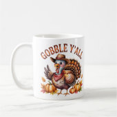 Gobble y'all western Thanksgiving  Kaffeetasse (Links)