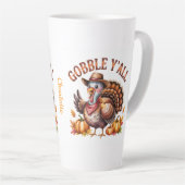 Gobble y'all western Thanksgiving Milchtasse (Rechte Ecke)
