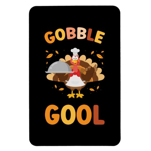 Gobblegool Türkei Erntedank Magnet (Vertikal)