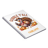Gobbley'all Western-Erntedankfest Notizblock (Rechte Seite)