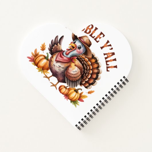 Gobbley'all westernthanksgiving  notizblock (Rückseite)