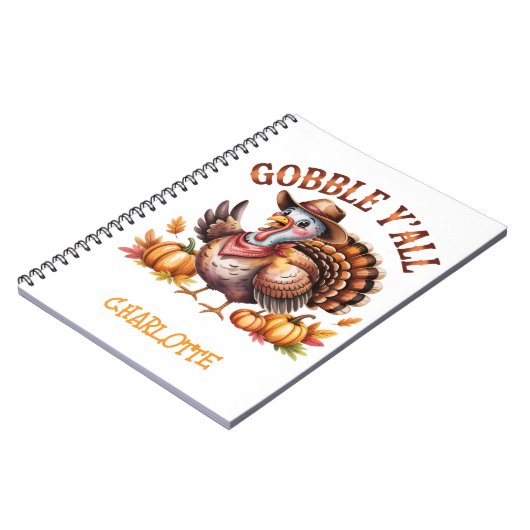 Gobbley'all westernthanksgiving  notizblock (Linke Seite)