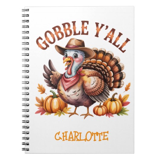 Gobbley'all westernthanksgiving  notizblock (Vorderseite)