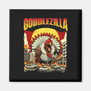 Gobblezilla - Erntedank Magnet
