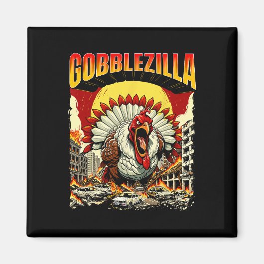 Gobblezilla - Erntedank Magnet (Vorne)