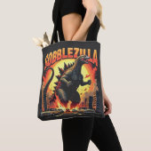 Gobblezilla Spooky Türkei Erntedank Gobble Tasche (Von Nahem)