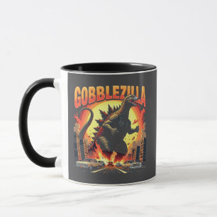 Gobblezilla Spooky Türkei Erntedank Gobble Tasse