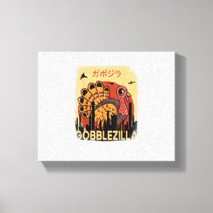 Gobblezilla Türkei Erntedank _1 Leinwanddruck