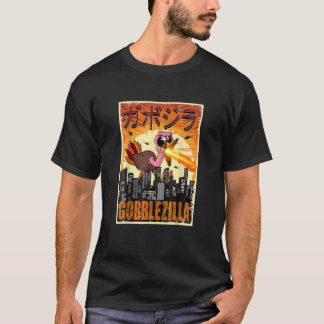 Gobblezilla Türkei Erntedank T-Shirt