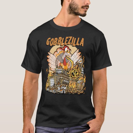Gobblezilla Turkey Erntedank1502png1502 T-Shirt (Vorderseite)
