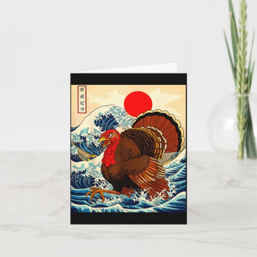 Gobblezilla Turkey Funny Thanksgiving For Men Wome Karte (Vorderseite)