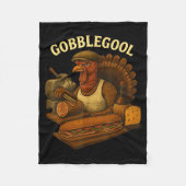 Gobbol Truthahn Bäcker Thanksgiving Fleecedecke (Vorderseite)