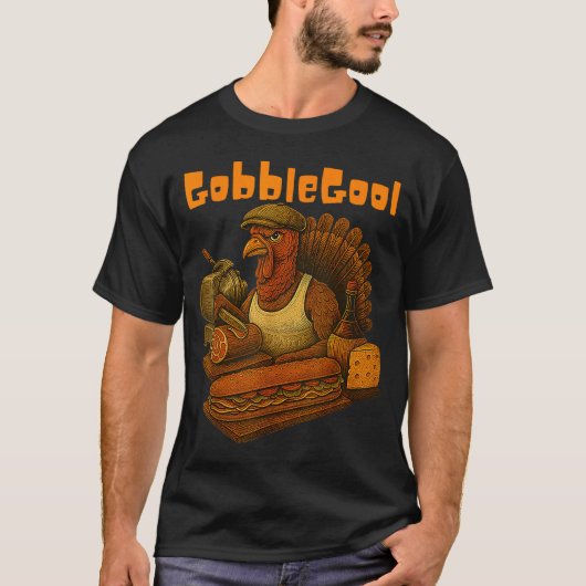 Gobbol Turkey Day Thanksgiving Funny Gobble Thankf T-Shirt (Vorderseite)