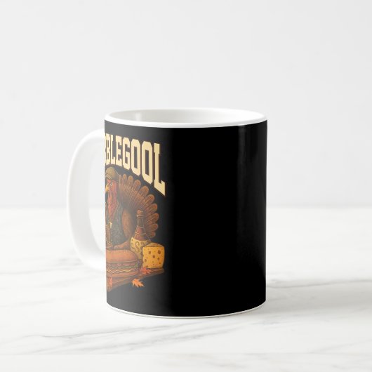 Gobbol Turkey Gobble Gool Thanksgiving Retro  Kaffeetasse (Vorderseite Links)